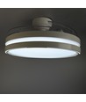 Loftslampe m. skjult ventilator - RA90, CCT, 60W, hvid