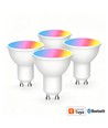 4x GU10 5W Smart Home LED pære - Bluetooth, virker med Google Home, Alexa og smartphones