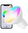 4x GU10 5W Smart Home LED pære - Bluetooth, virker med Google Home, Alexa og smartphones