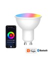 4x GU10 5W Smart Home LED pære - Bluetooth, virker med Google Home, Alexa og smartphones