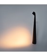 Genopladelig LED bordlampe - Sort, inde/ude, 3-trins dæmpbar, IP44, 40 cm