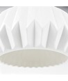 E27 pendel keramik - Hvid, 2m ledning, Ø27x23cm, IP20, uden lyskilde
