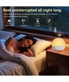 Wake-up Light Vækkeur, Solopgangseffekt - Bluetooth 5.3 højttaler, Sovelyde, Dæmpbar