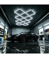 320W RA92 Hexagon LED 14 felter komplet sæt - Inkl. strømtilslutning