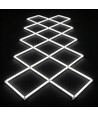 360W RA92 Hexagon LED 14 felter komplet sæt - Inkl. strømtilslutning