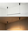 86cm dæmpbar spisebordslampe - Sort, 11W LED, inkl. wireophæng