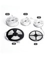 5m 9W/m Lilla/pink Slim COB strip - 230V, IP67 vandtæt, 296 LED, kan klippes for hver 10cm