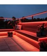 5m 9W/m Rød Slim COB strip - 230V, IP67 vandtæt, 296 LED, kan klippes for hver 10cm