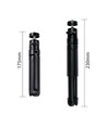 11-17cm Tripod stativ til lys, fotografi justerbar top