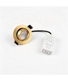 7W Ø8,3cm DimToWarm+CCT indbygningsspot dæmpbar RA96 - Hul: Ø6,8 cm, Mål: Ø8,3 cm, Guld