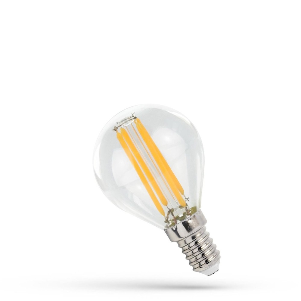 E14 5,5W LED pære - G45, kultråd - Dæmpbar : Ikke dæmpbar, Kulør : Neutral