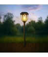 Solara Rustica 1W solcelle havelampe - 2700K, 50cm høj, IP44, sort finish