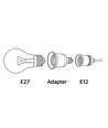 E12 til E27 adapter