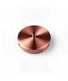 Baldakin i rødkobber farvet - Ø12cm, højde 2,5cm, 1 hul, loftroset