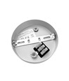 Baldakin i hvid - Ø12cm, højde 2,5cm, 2 huller, loftroset