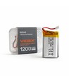 1200mAh Li-pol genopladeligt batteri - Passer til pandelamper