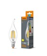 E14 6W LED kertepære filament - C37, neutral hvid