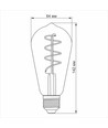 E27 5W ST64 filament LED pære - Ekstra ekstra varm hvid, dæmpbar