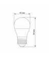 E27 4,9W LED kronepære - G45, neutral hvid