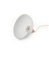BIRK Hvid Ø24cm pendel - E27 fatning, 2m ledning, Metal / Træ