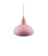 BIRK Pink Ø19cm pendel - E27 fatning, 2m ledning, Metal / Træ