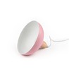 BIRK Pink Ø24cm pendel - E27 fatning, 2m ledning, Metal / Træ