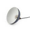 BIRK Grå Ø19cm pendel - E27 fatning, 2m ledning, Metal / Træ