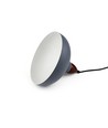 BIRK Grå Ø19cm pendel - E27 fatning, 2m ledning, Metal / Træ