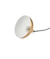 BIRK Børstet messing Ø24cm pendel - E27 fatning, 2m ledning, Metal / Træ