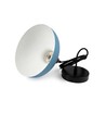 BIRK Petrolumsblå Ø19cm pendel - E27 fatning, 2m ledning, Metal / Træ