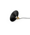 Sort Ø22cm pendel - E27 fatning, 2m ledning, Sort/messing