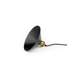 Sort Ø22cm pendel - E27 fatning, 2m ledning, Sort/messing