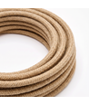 5m Stofledning 2x0.75 mm², tekstil - 230V, Jute