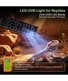 80-100cm terrarie lampe UVA/UVB - 18,4W, til reptiler mm.