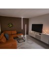 240cm LED Akustikpanel-sæt, sort - 2 stk. CCT LED strips (240cm) m. 78W strømforsyning - WiFi eller RF