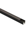 240cm LED Akustikpanel-sæt, sort - 2 stk. Enkeltfarvet LED strips (240cm) m. 78W strømforsyning - WiFi eller RF