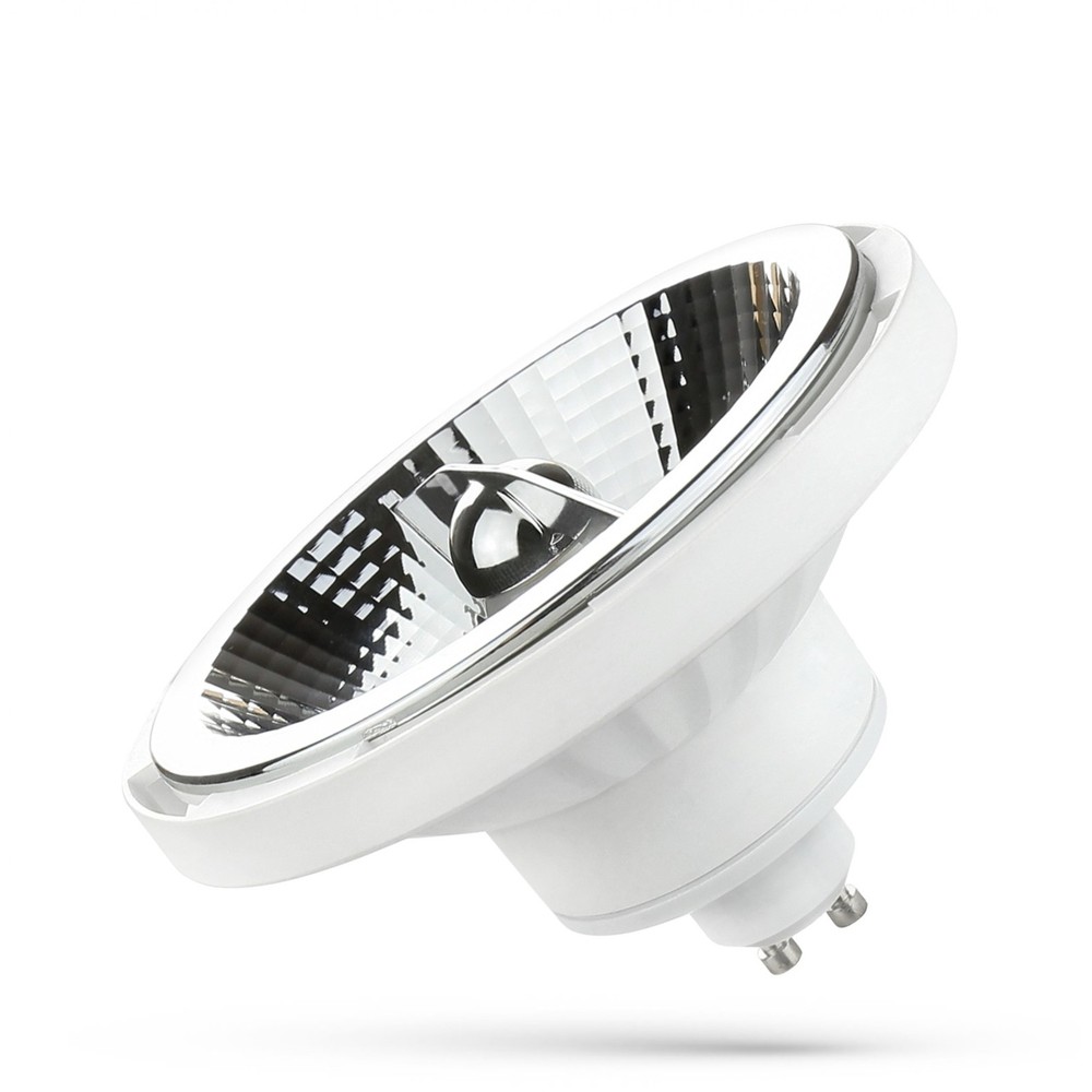 10W GU10 AR111 LED spot - , hvid, 20Â° spredning, 5 års garanti - Dæmpbar : Ikke dæmpbar, Kulør : Varm