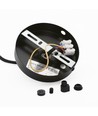 BIRK Sort Ø24cm pendel - E27 fatning, 2m ledning, Metal / Træ