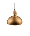 BIRK Børstet Messing Ø19cm pendel - E27 fatning, 2m ledning, Aluminium