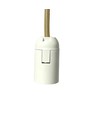 MALM E14 guld cylinder pendel - 2m ledning, med roset, uden lyskilde.
