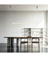 86cm dæmpbar spisebordslampe - Hvid, 11W LED, inkl. wireophæng