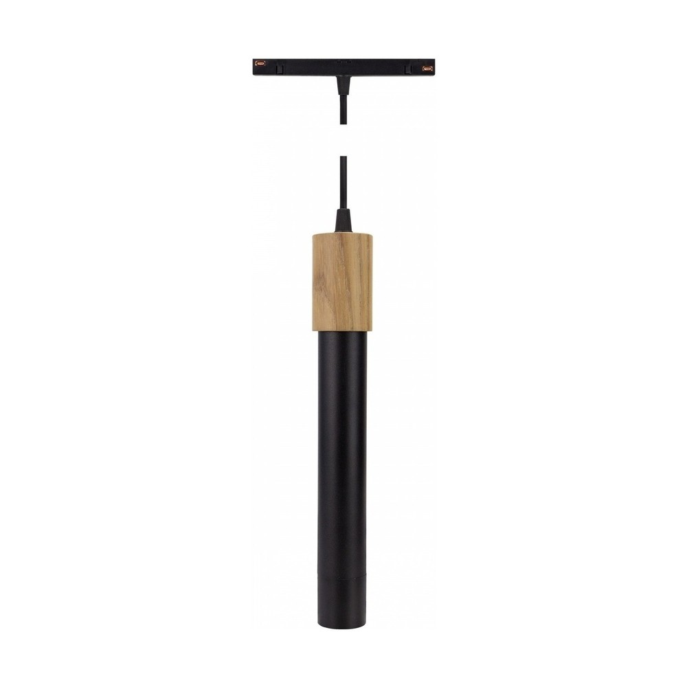 12W System Shift Hangit Wood pendel - Sort, 25Â°, CCT switch, 90cm kabel - Dæmpbar : Ikke dæmpbar