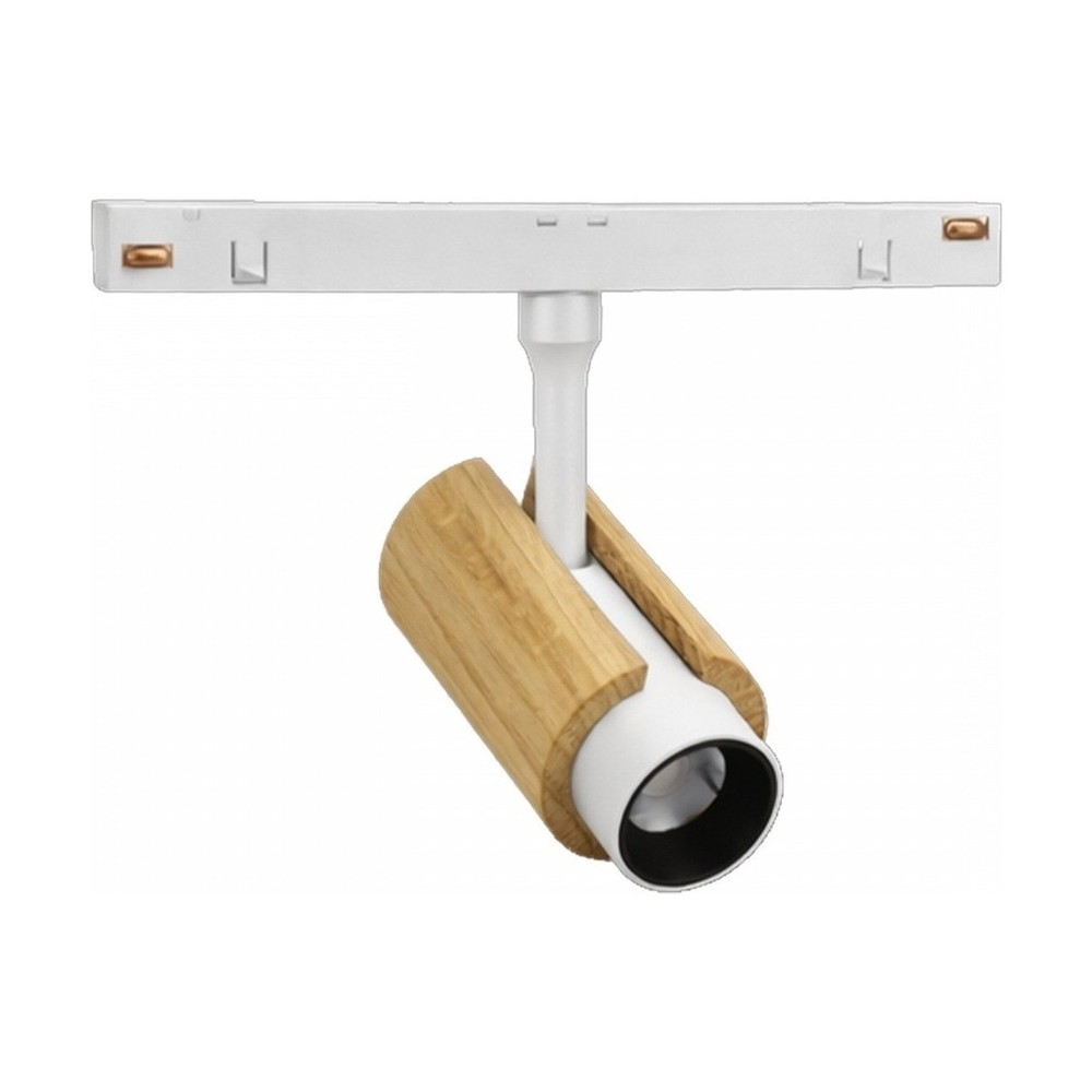 System Shift CCT Spot S Wood, 6W - 24Â°, hvid, CCT switch, 48V, 35x140x178mm - Dæmpbar : Ikke dæmpbar