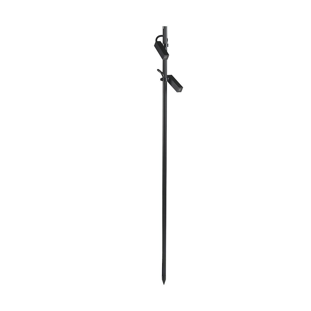 V-Tac 4W dobbelt LED spydspot - Sort aluminium, 4000K, udendørs - Kulør : Neutral
