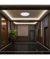 12W LED sensorlampe - Rund, PIR sensor, Cree chip, hvid, 6400K
