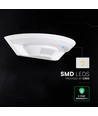 10W LED udendørs væglampe med PIR sensor - Hvid, 4000K, Cree chip