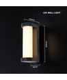 V-Tac 8W LED væglampe - IP44, 3000K, udendørs