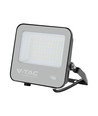50W LED projektør - 185lm/W, Cree chip, sort, 6 års garanti