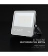 100W LED projektør - 185lm/W, Cree chip, sort, 6500K, 6 års garanti