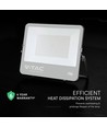 200W LED projektør - 185lm/W, CREE chip, 4000K, sort, 6 års garanti